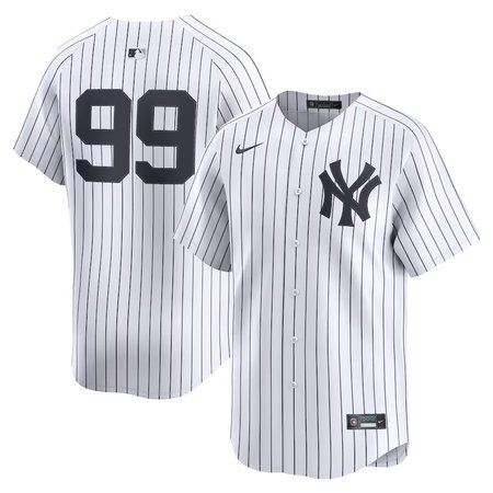 Men's New York Yankees #99 Aaron Judge Nike White Home Limited Player Jersey